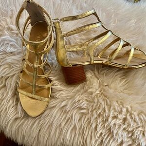 Metallic Gold Lauren Gladiator Sandals